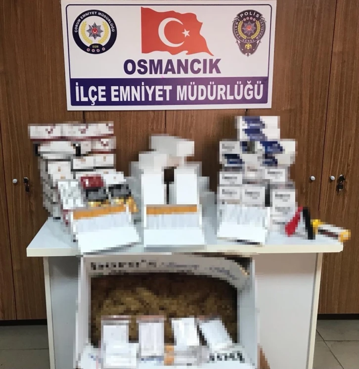 Çorum polisinden kaçak sigara operasyonu
