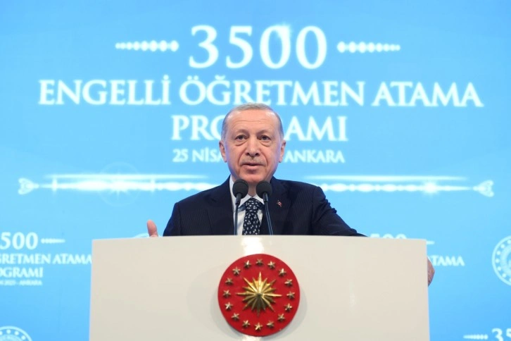 Cumhurbaşkanı Erdoğan, 3 bin 500 Engelli Öğretmen Ataması Programı'nda konuştu