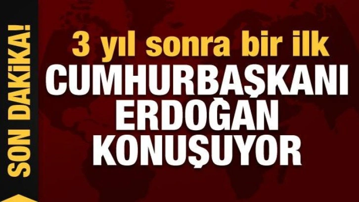 Cumhurbaşkanı Erdoğan açıklama yapıyor