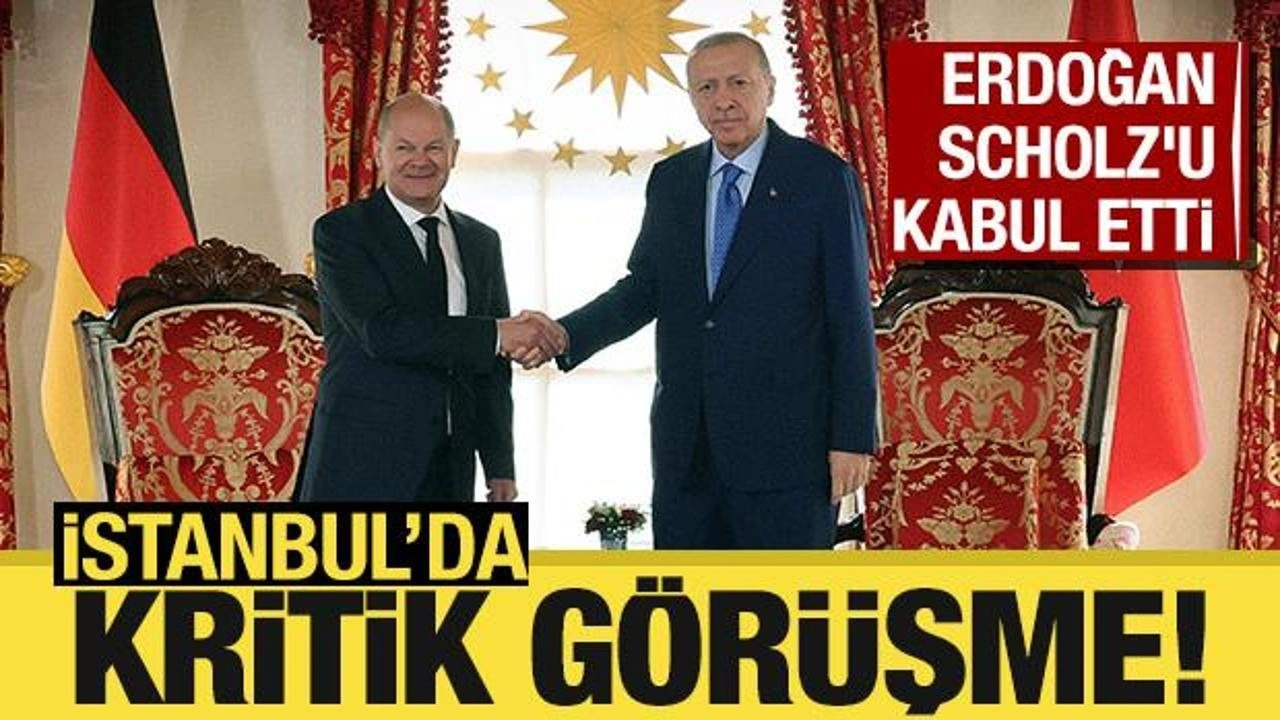 Cumhurbaşkanı Erdoğan, Almanya Başbakanı Scholz ile görüştü