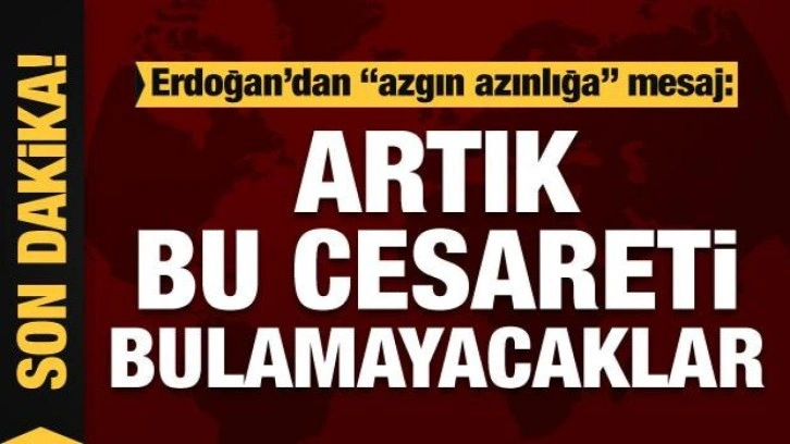 Cumhurbaşkanı Erdoğan: Artık kimse bu milletin evlatlarını aşağılama cesareti bulamayacak