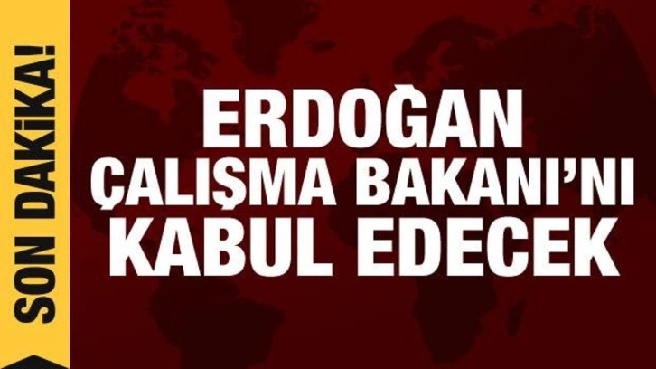 Cumhurbaşkanı Erdoğan, Çalışma Bakanı'nı kabul edecek