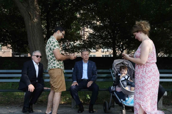 Cumhurbaşkanı Erdoğan, Central Park’ta yürüyüş yaptı
