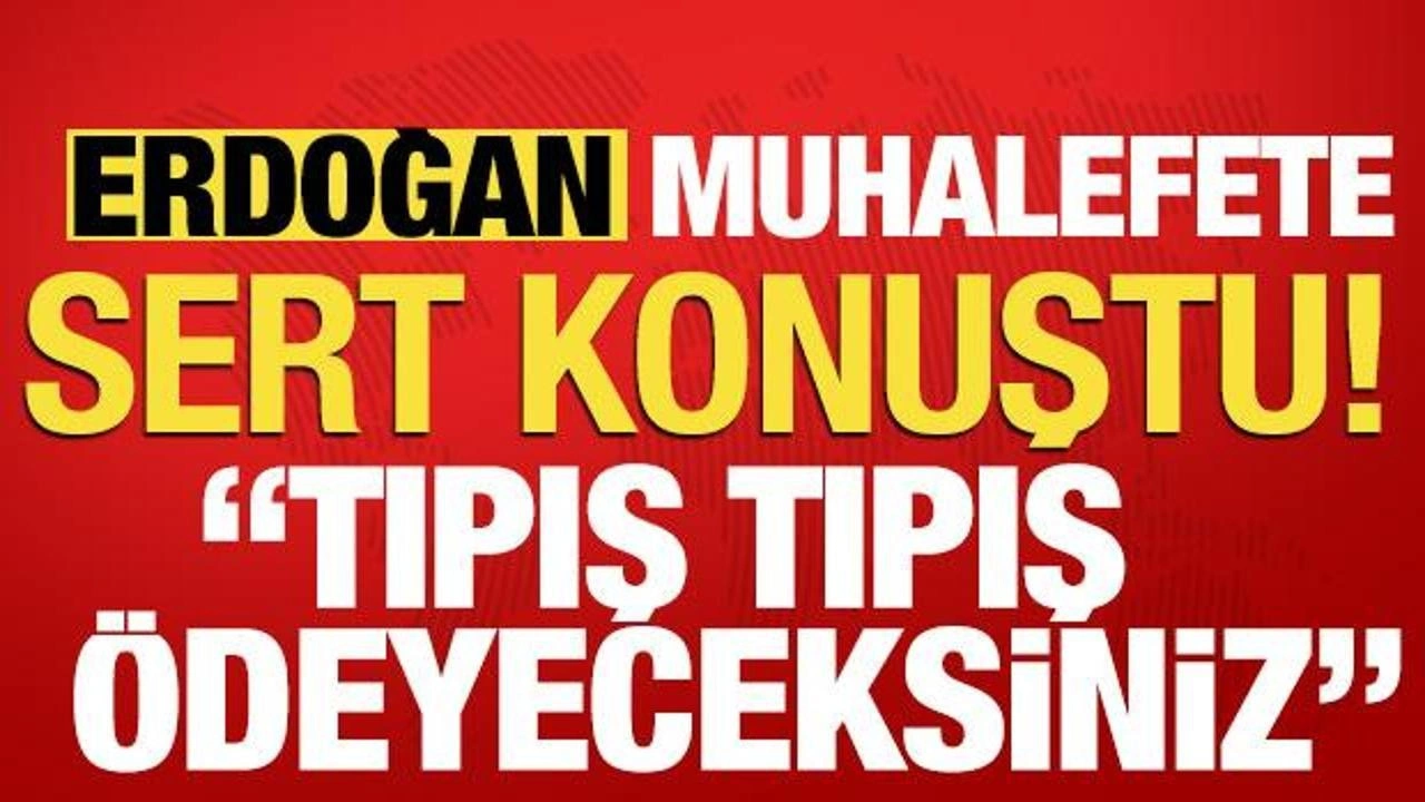 Cumhurbaşkanı Erdoğan'dan CHP'li belediyelere: Tıpış tıpış ödeyeceksiniz!