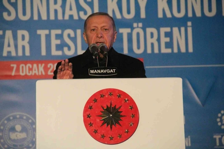 Cumhurbaşkanı Erdoğan’dan Manavgat’ta yapılan konutların hak sahiplerine müjde
