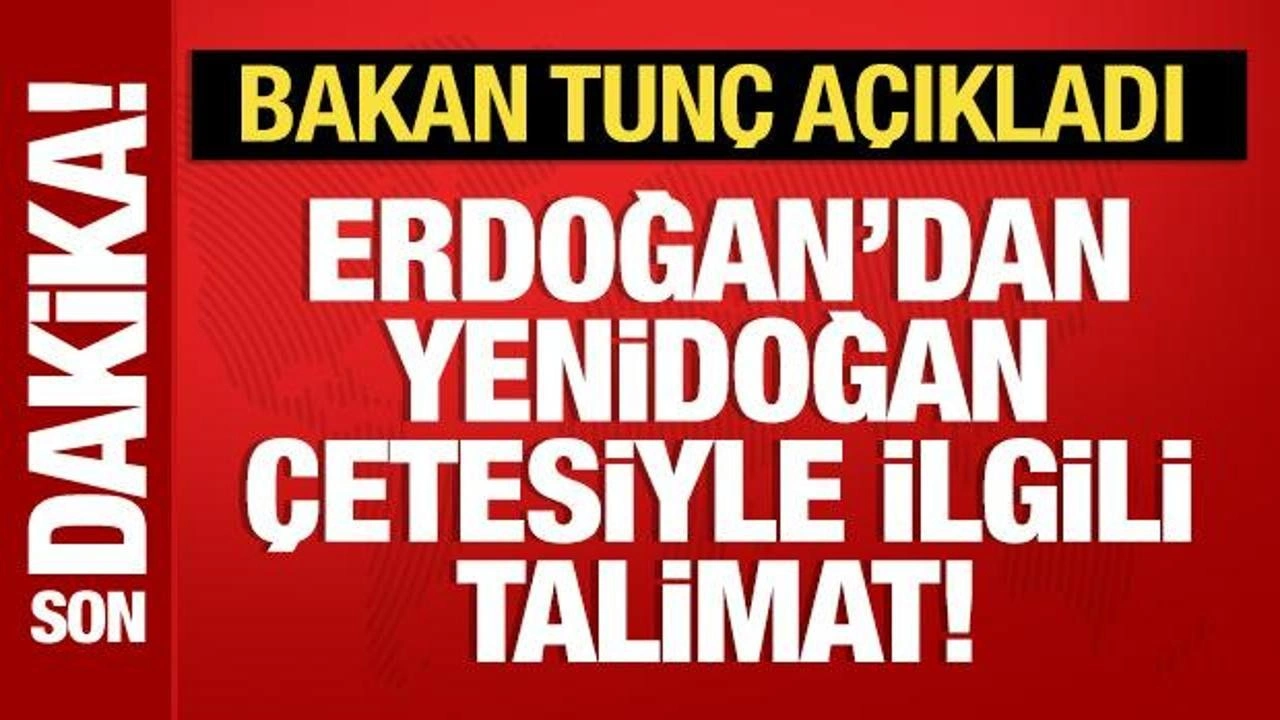 Cumhurbaşkanı Erdoğan'dan 'Yenidoğan çetesi'yle ilgili talimat