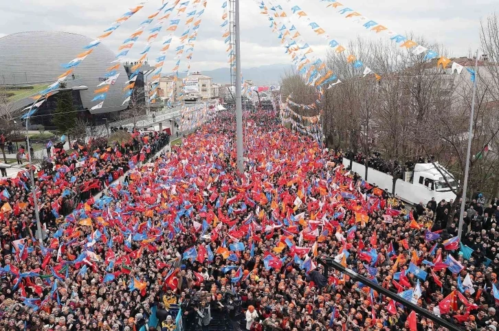 Cumhurbaşkanı Erdoğan’ın mitingi için yollara düzenleme
