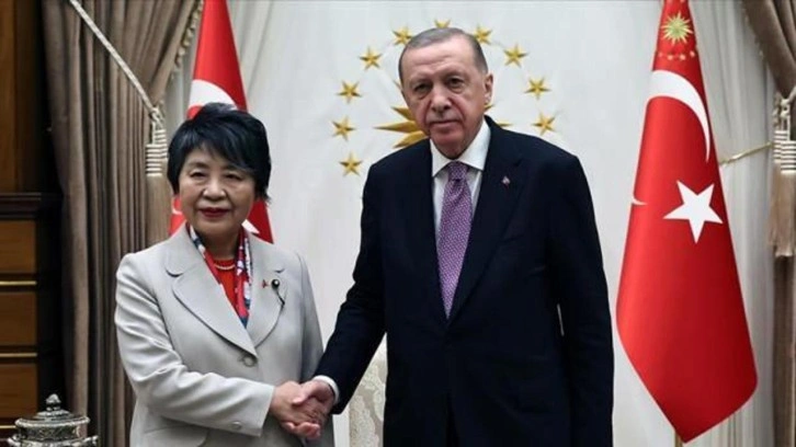 Cumhurbaşkanı Erdoğan, Japonya Dışişleri Bakanı Yoko'yu kabul etti