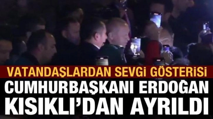 Cumhurbaşkanı Erdoğan, Kısıklı'daki konutundan ayrıldı