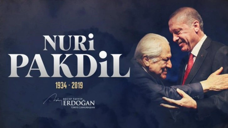 Cumhurbaşkanı Erdoğan, Nuri Pakdil ve Özdemir Bayraktar'ı andı