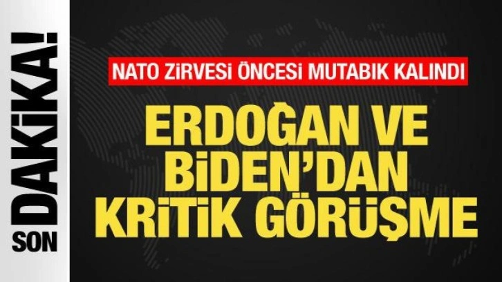 Cumhurbaşkanı Erdoğan ve Biden'dan kritik görüşme! İsveç ve F-16 detayı!