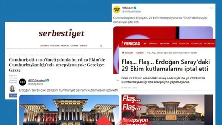 'Cumhuriyet Bayramı kutlamaları iptal edildi' iddiasına İletişim Başkanlığı'ndan açık