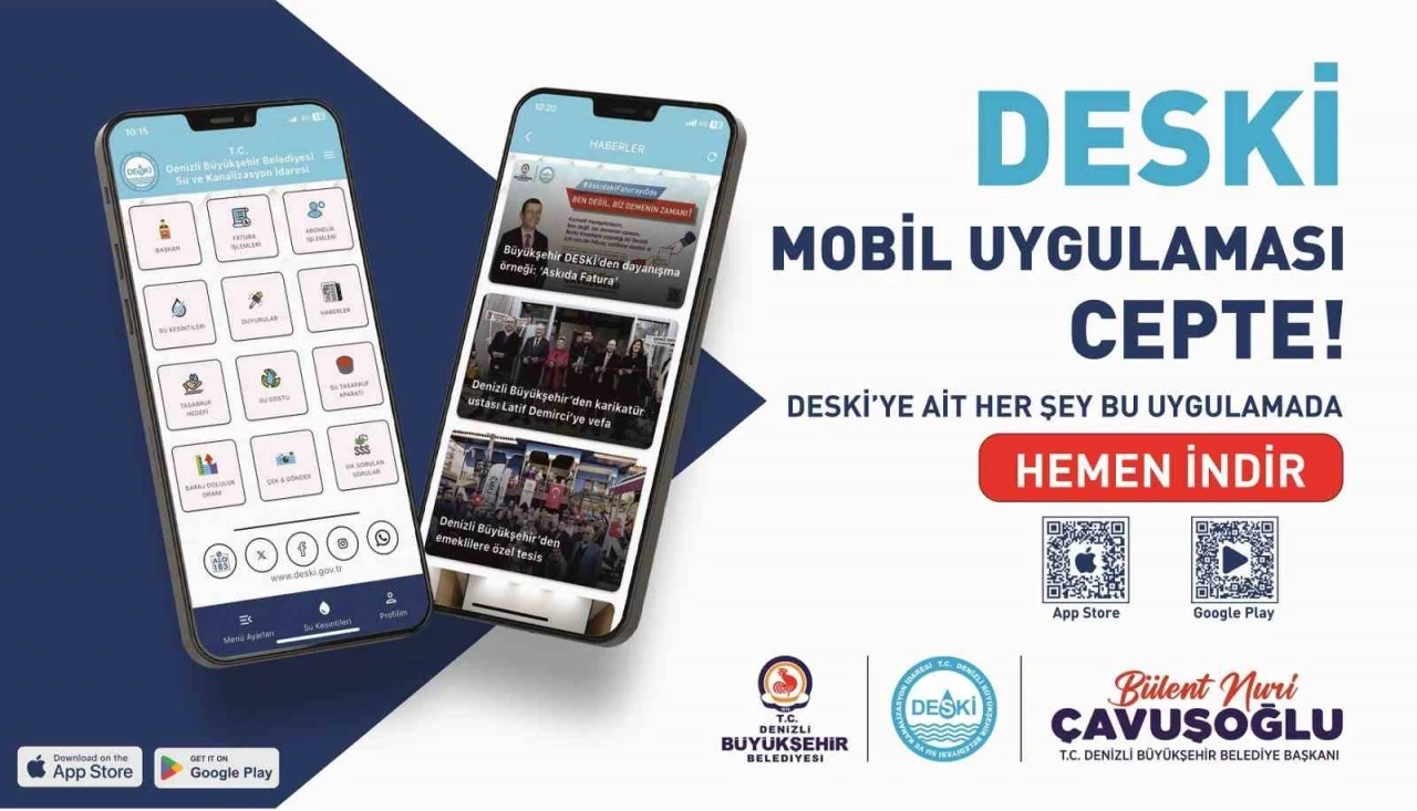 Denizli Büyükşehir DESKİ’den mobil uygulama
