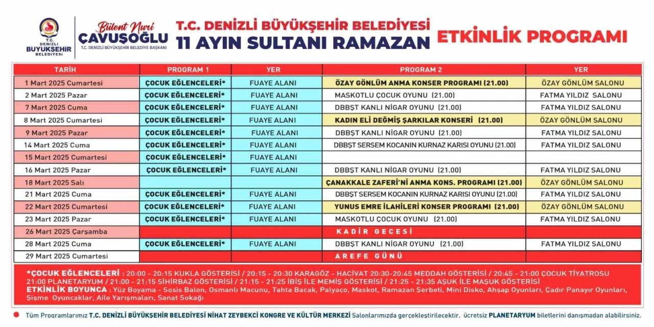 Denizli Büyükşehir, Ramazan geleneklerini yaşatacak
