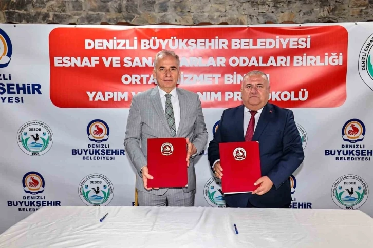 Denizli Büyükşehirden esnaf odalarına dev destek
