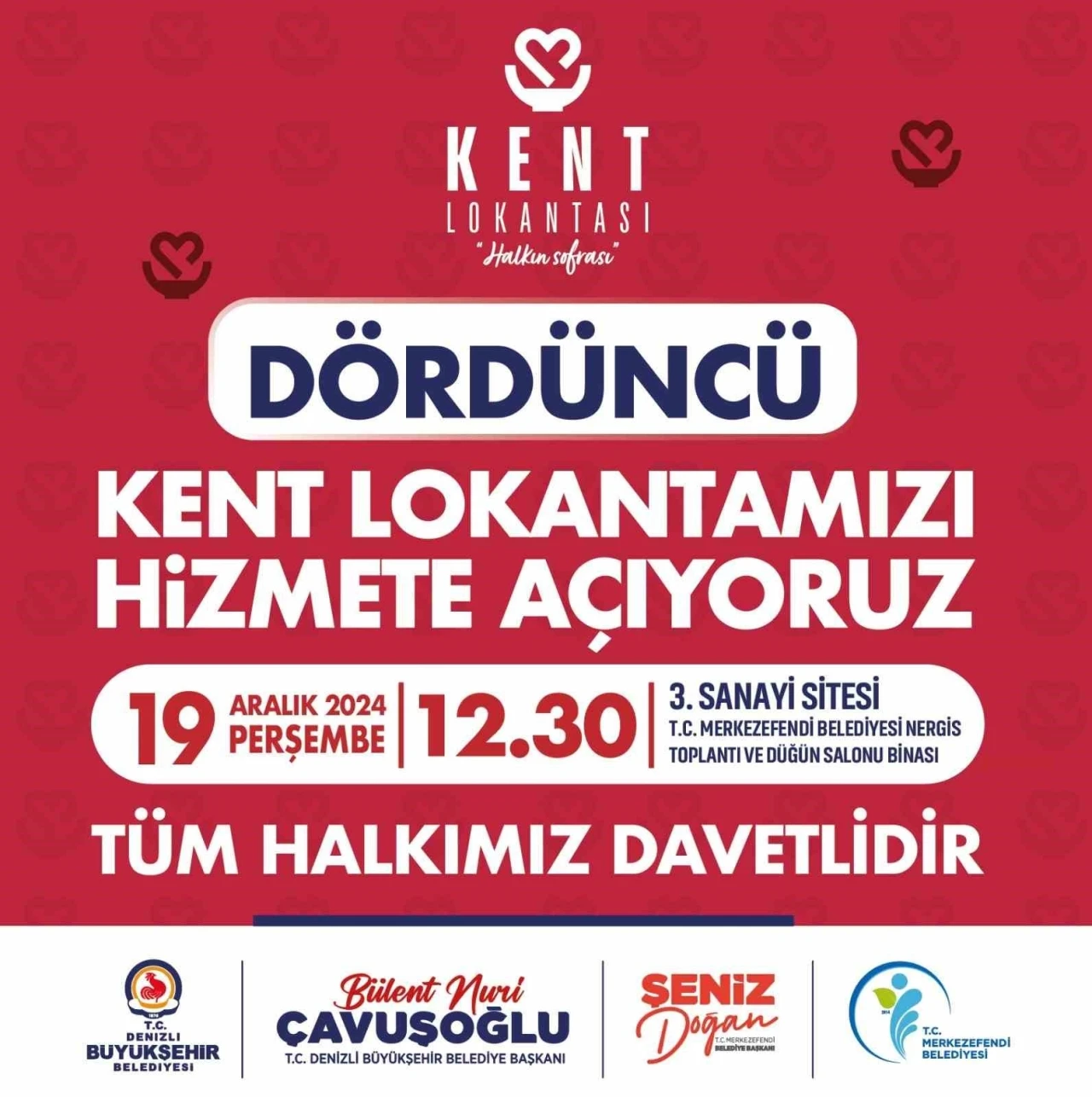 Denizli Büyükşehrin dördüncü kent lokantası hizmete açılıyor
