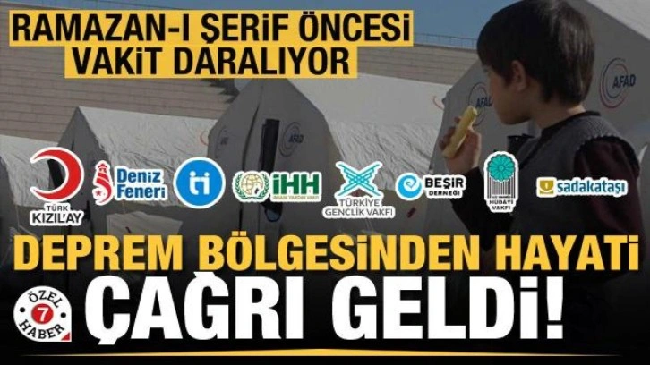 Deprem bölgesinden hayati çağrı geldi! Ramazan-ı Şerif öncesi vakit daralıyor