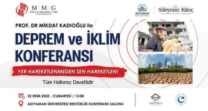 Deprem ve iklim konferansı düzenlenecek