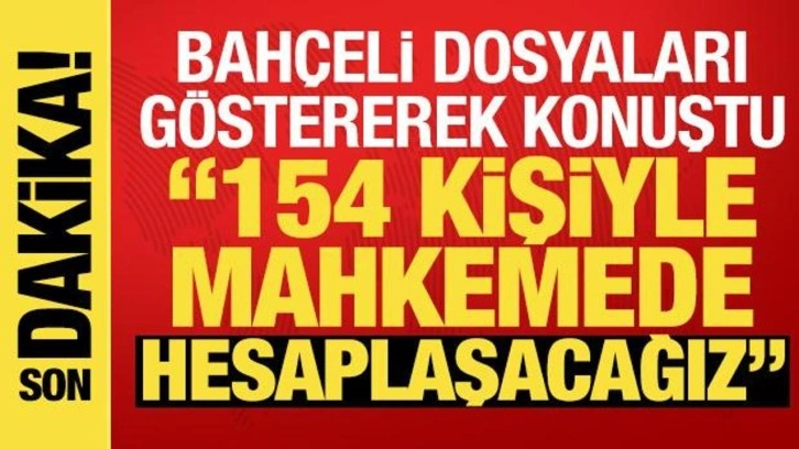 Devlet Bahçeli: CHP'nin şifreleri PKK'nın elinde