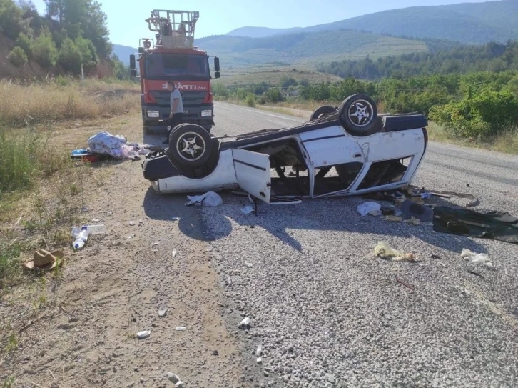 Dikenli Boğaz mevkiinde trafik kazası meydana geldi

