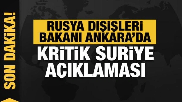 Dışişleri Bakanı Çavuşoğlu Rus mevkiadaşı Lavrov ile açıklama yapıyor