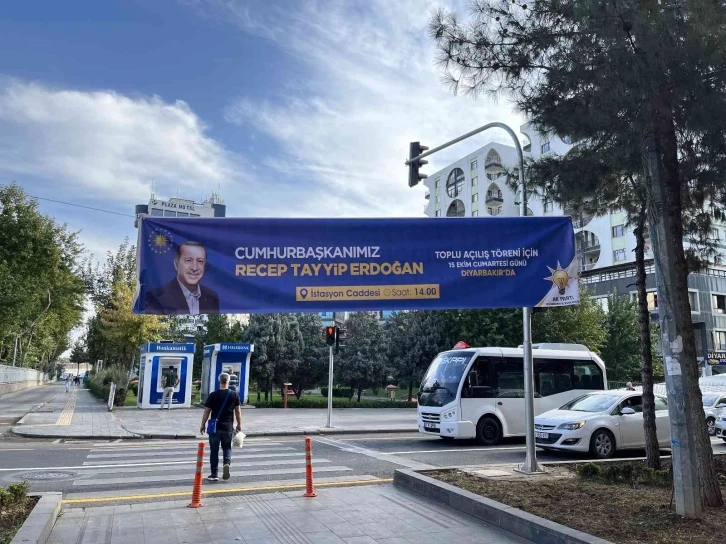 Diyarbakır’da Cumhurbaşkanı Erdoğan hazırlığı
