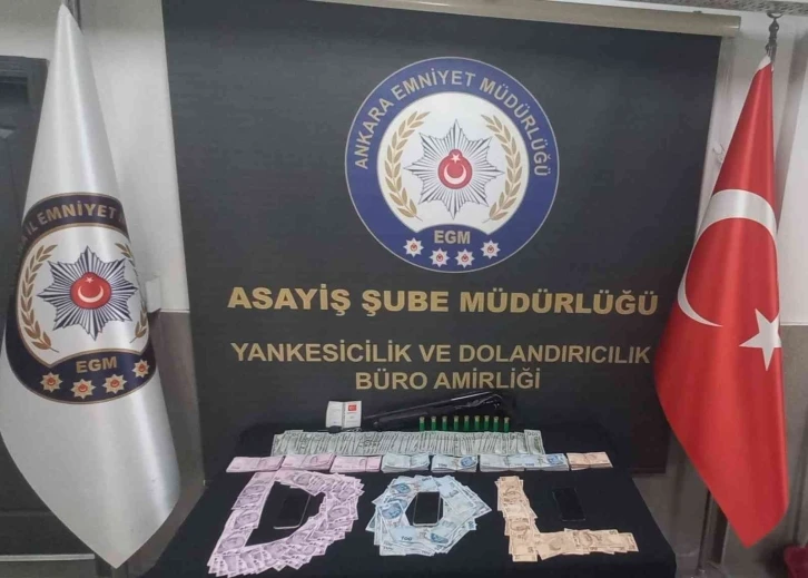 Dolandırılan dolandırıcıların olayını Ankara Emniyeti çözdü
