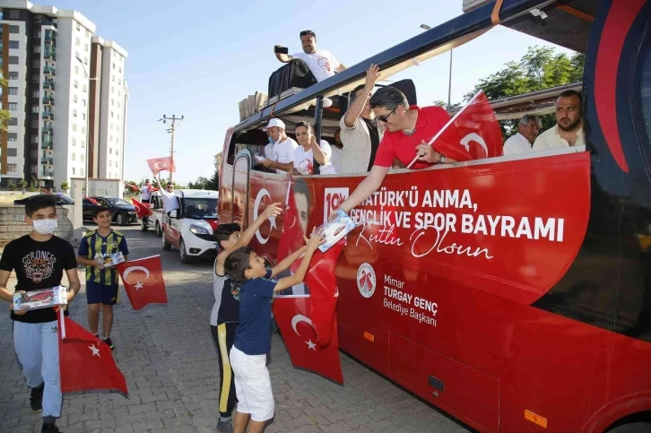 Döşemealtı’nda 19 Mayıs heyecanı başladı
