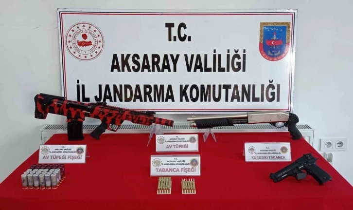 Düğün magandası havaya ateş ederken jandarmaya yakalandı
