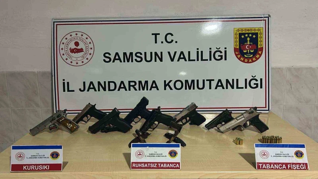 Düğünde silahla havaya ateş açan 6 kişi jandarma tarafından yakalandı
