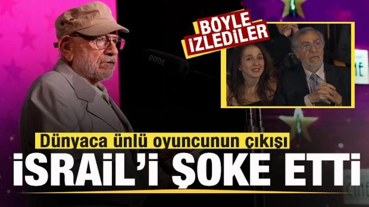 Dünyaca ünlü oyuncu İsrail'i şoke etti! Sosyal medyada gündem olan çıkış!