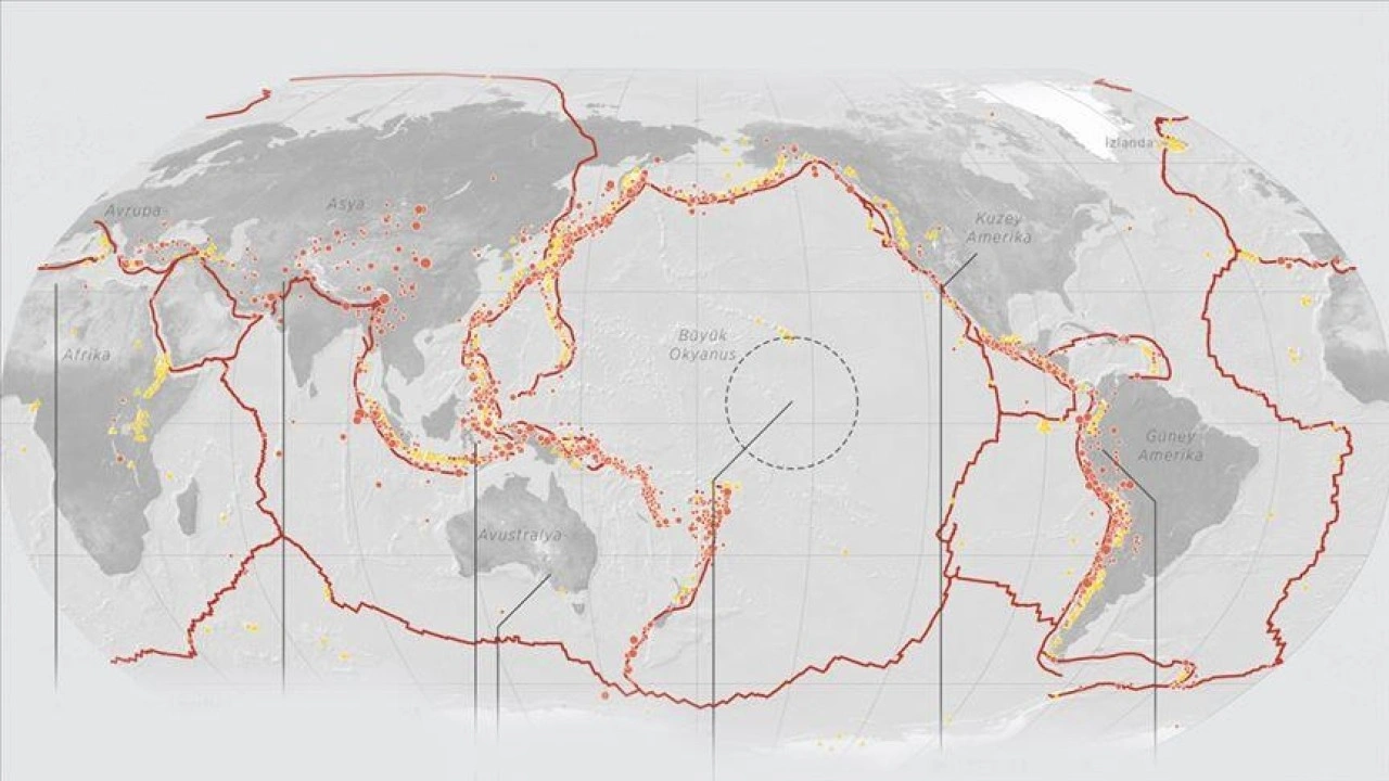 Dünyadaki depremlerin yaklaşık yüzde 90'ı Pasifik Ateş Çemberi'nde meydana geliyor
