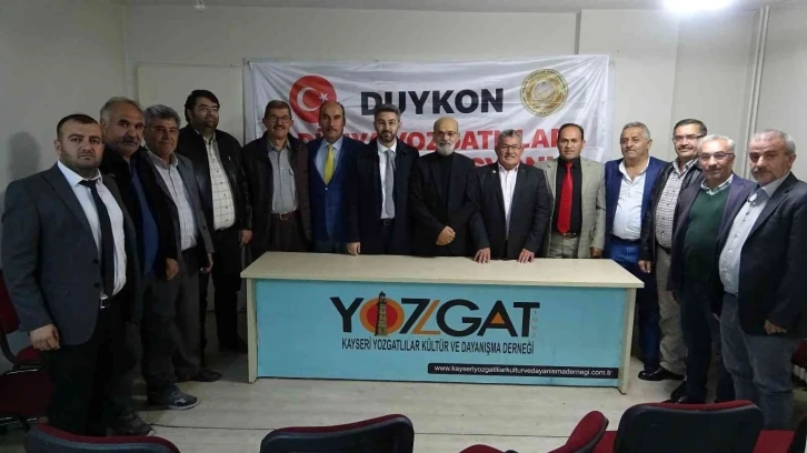 DUYKON Başkanı Özcan: “Dünyada yaşayan Yozgatlıların şemsiyesi olacağız”
