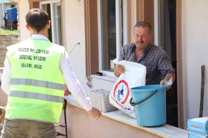 Düzce Belediyesi’nden selzedelere destek
