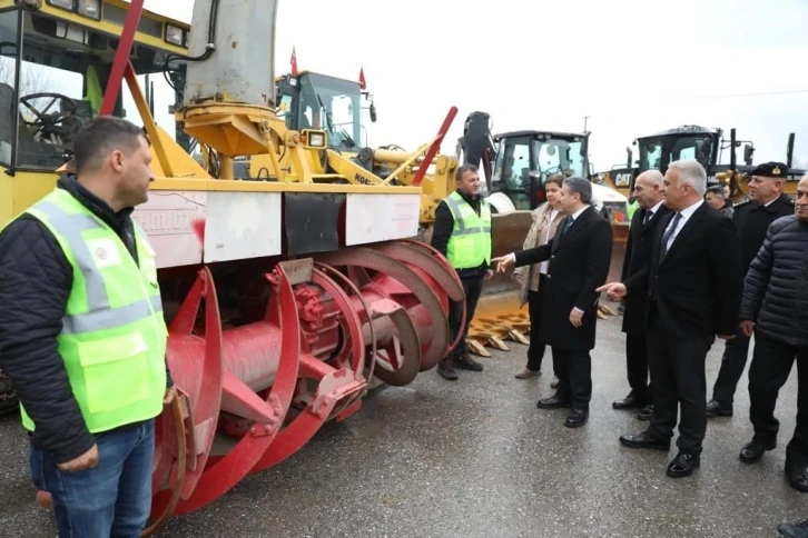 Düzce’de kar yağışına hazır
