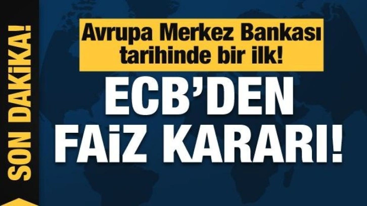 ECB'den tarihi faiz hamlesi! 75 baz puan daha artırdı