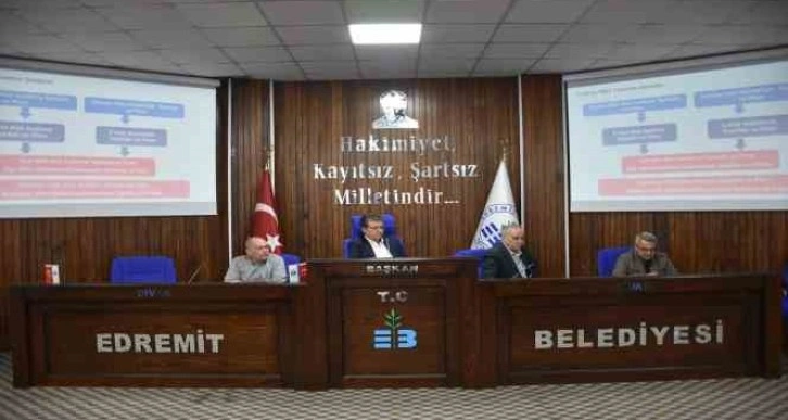 Edremit’te afet yönetim toplantısı yapıldı