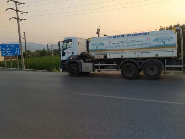 Efeler Belediyesi’nden Marmaris yangınına destek
