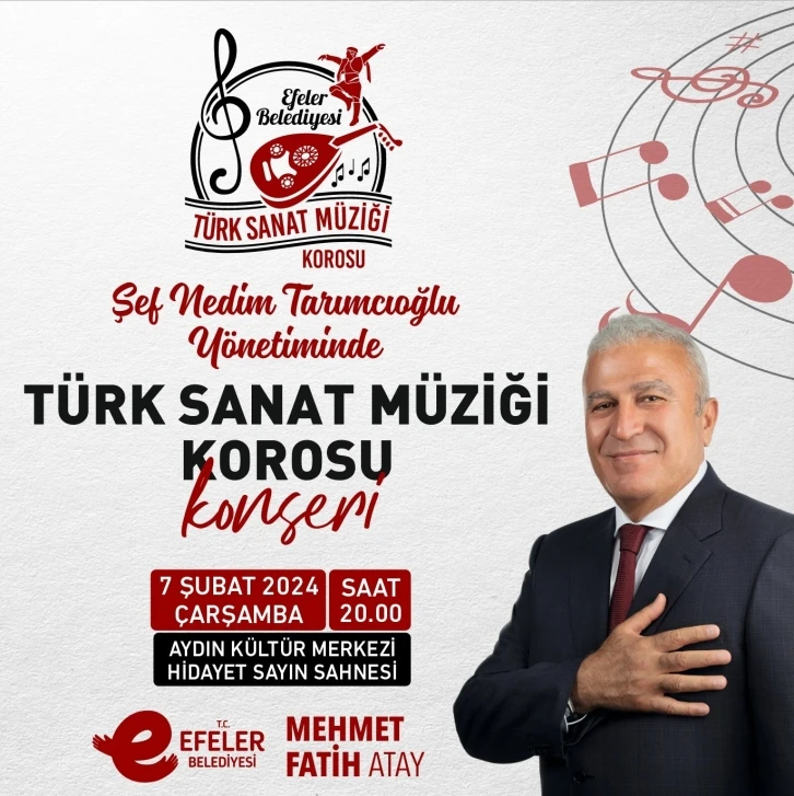 Efeler Belediyesi, Türk Sanat Müziği Korosu Efeler halkıyla buluşacak
