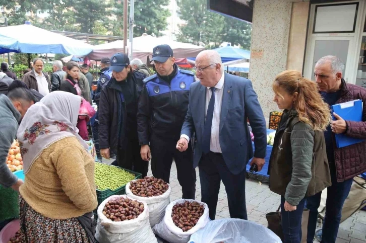 Efeler Belediyesi Zabıtası pazar yeri denetimi gerçekleştirdi
