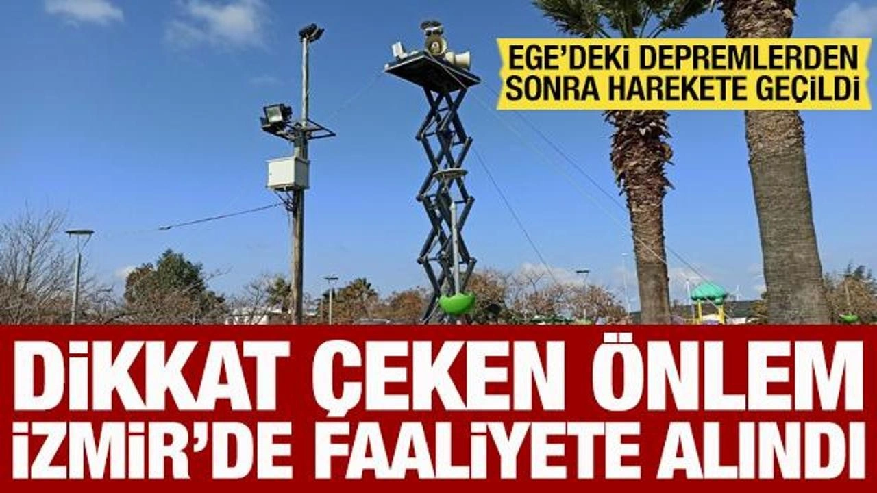 Ege'deki depremlerden sonra harekete geçildi: İzmir'de faaliyete alındı