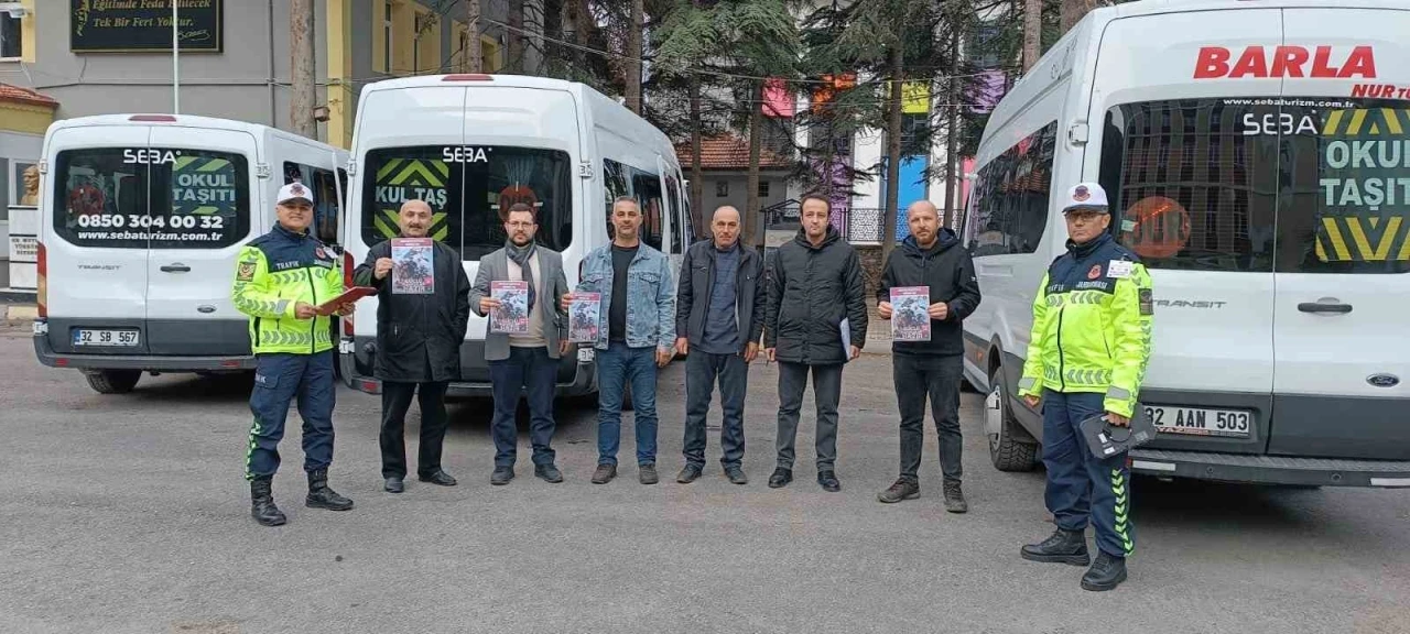 Eğirdir’de okul servisi sürücülerine güvenlik denetimi
