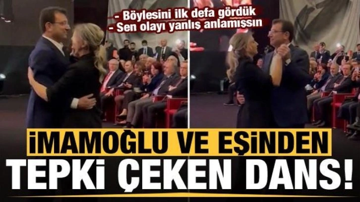 Ekrem İmamoğlu ve eşinden tepki çeken dans!