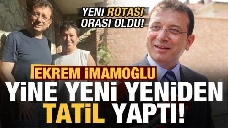 Ekrem İmamoğlu yine yeni yeniden tatil yaptı! Yeni rotası Edremit Körfezi oldu