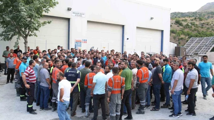 Elazığ’da Eti Krom işçilerinin eylemi devam ediyor
