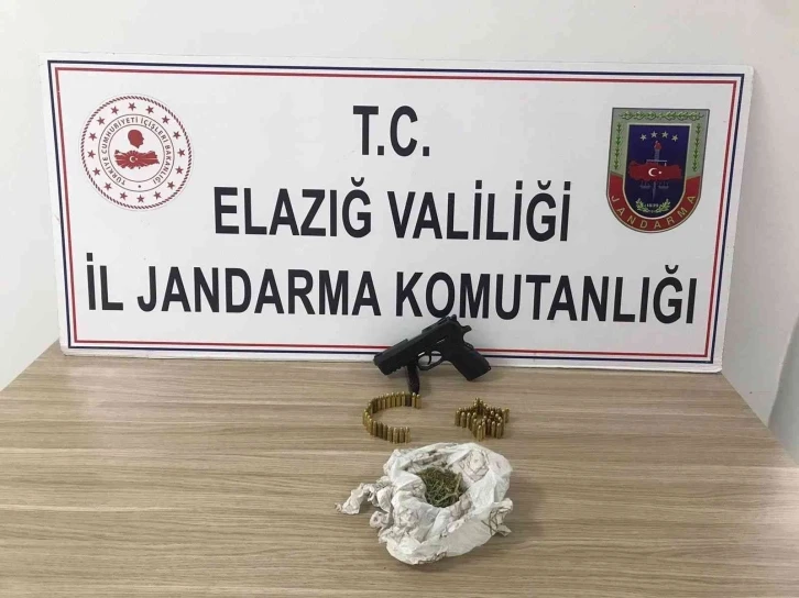 Elazığ’da ruhsatsız tabanca  ele geçirildi: 1 gözaltı
