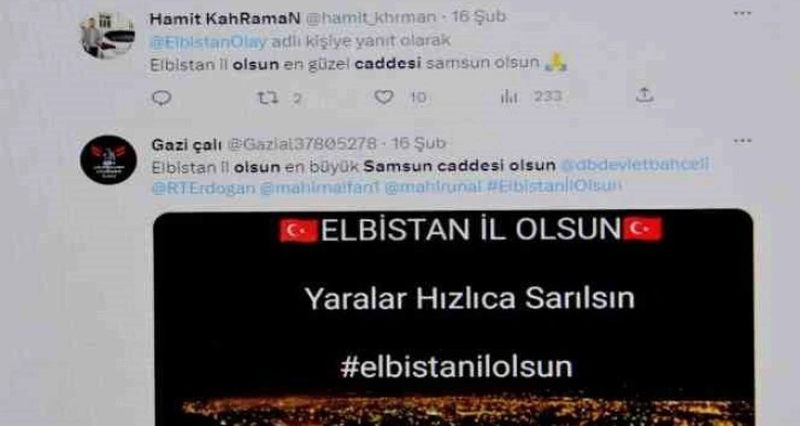 Elbistanlıların talebi: 