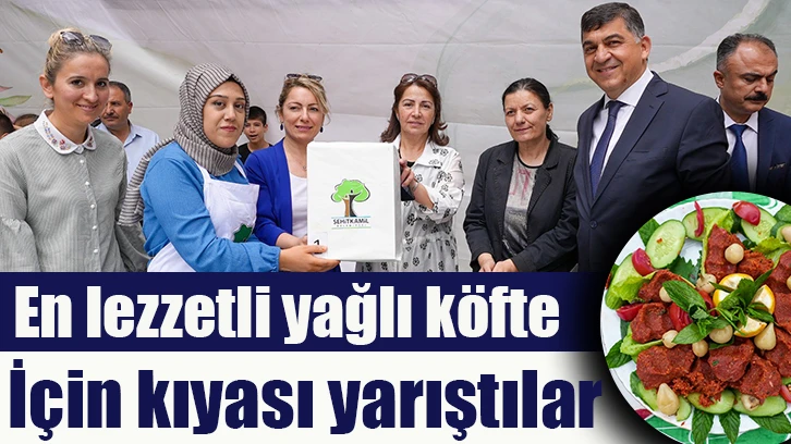 En lezzetli yağlı köfte için kıyası yarıştılar