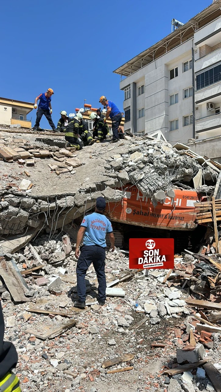 Enkaz altında kalan kepçe operatöründen acı haber! Hayatını kaybetti