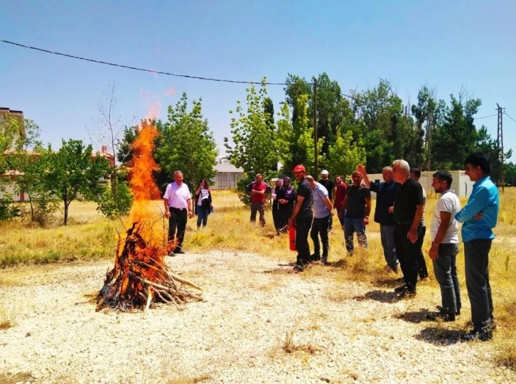 Erciş Yurt Müdürlüğünde yangın tatbikatı
